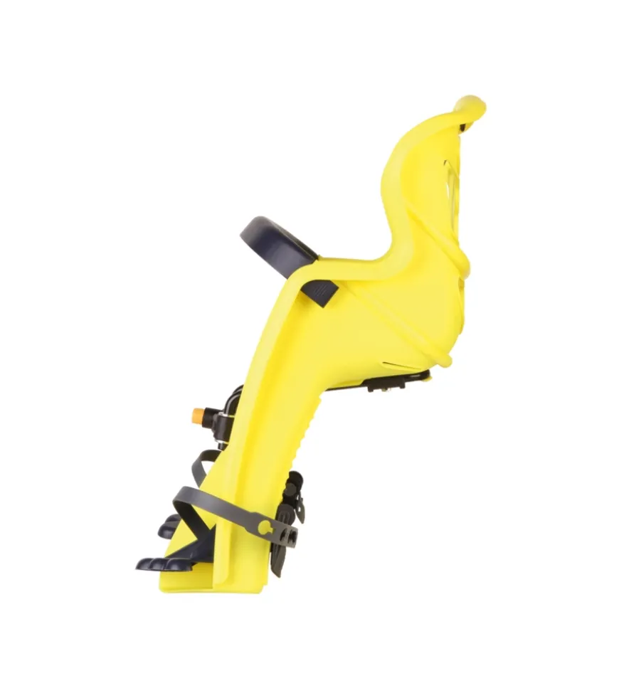 Seggiolino per bici anteriore bellelli "tatoo plus" giallo, portata massima 15 kg