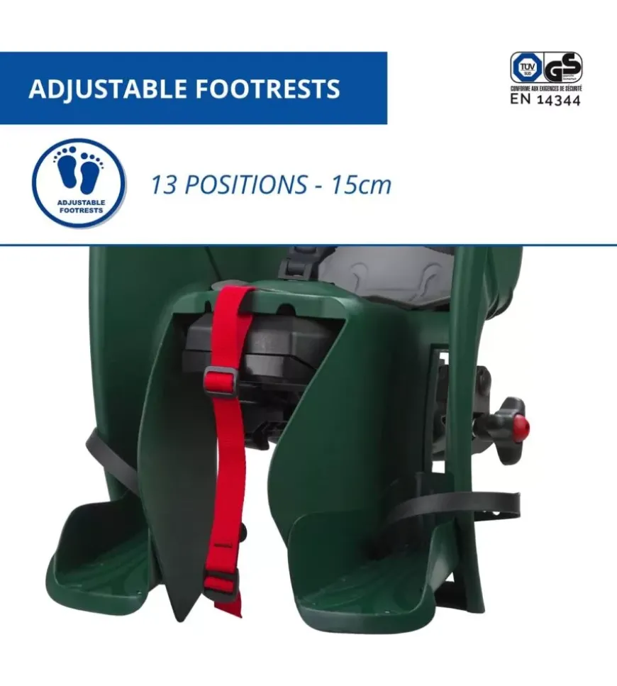 Seggiolino posteriore per bicicletta bellelli "mr fox " luxe easy dream forest , portata massima 22 kg