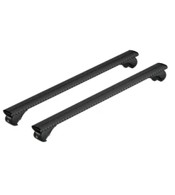 Set completo barre portatutto "evos silenzio black rail" in alluminio l 128 cm - n15091