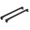 Set completo barre portatutto "evos silenzio black in-rail" in alluminio l 128 cm - n15101