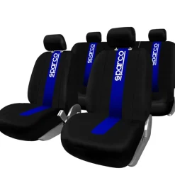 Set completo spc1011 coprisedili blu per auto universali anteriori e posteriori