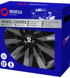 Set 4 copricerchi auto sparco 