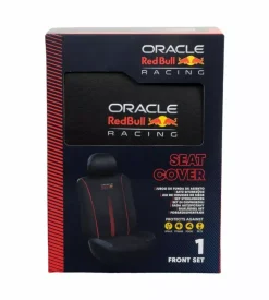 Set coprisedile auto redbull "powerbar" nero e rosso 3 pezzi