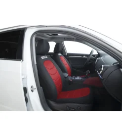 Set coprisedili universali auto completo sparco "spc1019" nero/rosso a righe