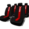 Set coprisedili universali auto sparco "spc1011" anteriori e posteriori rossi