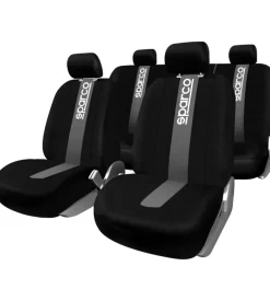 Set coprisedili universali auto sparco "spc1011" anteriori e posteriori grigio