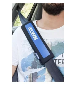 Set coprivolante e passacintura sparco colore nero e blu
