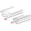 Set 3 gomme per una barra kargo-plus - l = 180 cm  n99991