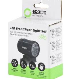 Set luce per bicicletta anteriore e posteriore sparco