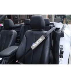 Set 2 pezzi di cuscinetti passacintura spc1204 universali per auto grigi