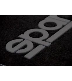 Set 4 pezzi tappeti moquette per auto sparco, colore nero e grigio