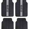 Set 4 tappetini auto sparco grigio