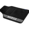 Set 4 tappetini neri e grigi per auto sparco in moquette