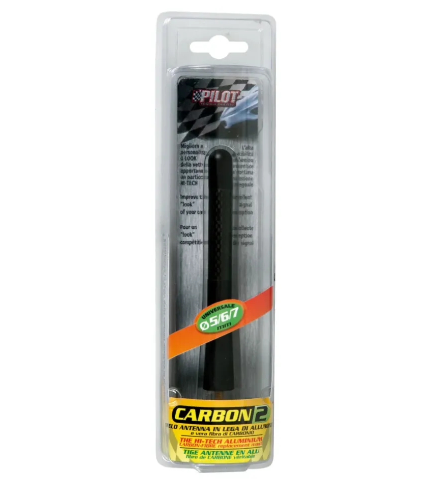 Stelo antenna "carbon-2" alluminio + carbonio pilot 40160