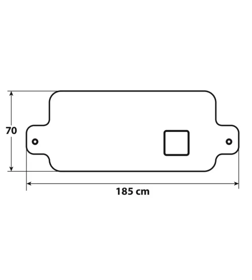 Telo antibrina per parabrezza lampa "no frost", 185x70 cm - 66851