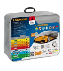 Telo copriauto in peva elettrosaldato 4 stagioni - ag-4 - cm 160x180x450  20458