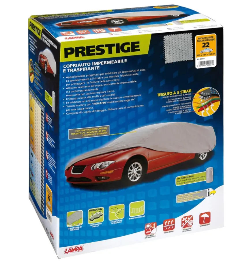 Telo copriauto "prestige" - 22 - cm 150x187x475 20567